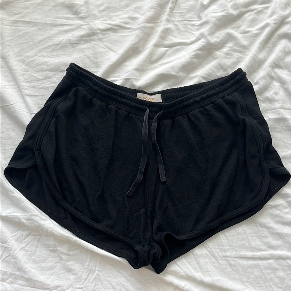 Aritzia TNA Black Drawstring Shorts